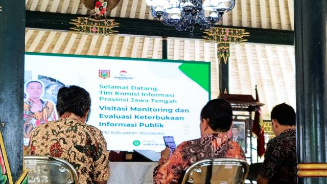 Kecamatan Kejajar Menghadiri Acara Visitasi Monitoring dan Evaluasi Keterbukaan Informasi Publik